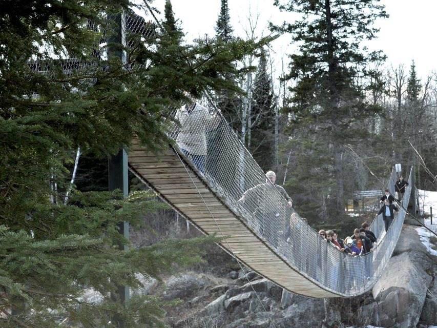 Pinawa Suspension Bridge Travel Manitoba