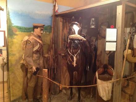 1917 Cavalry diorama in the museum