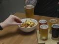 Taproom beers and snack mix