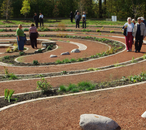 Laberinto en memoria de Carol Shields