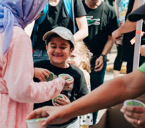 Free Apple Juice at the Morden Corn & Apple Festival