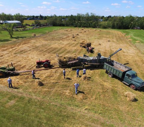 Vue aérienne de la Journée du patrimoine en août
