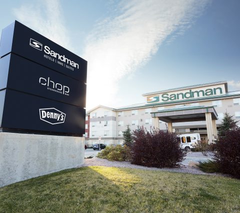 Exterior of The Sandman Hotel & Suites Winnipeg Airport