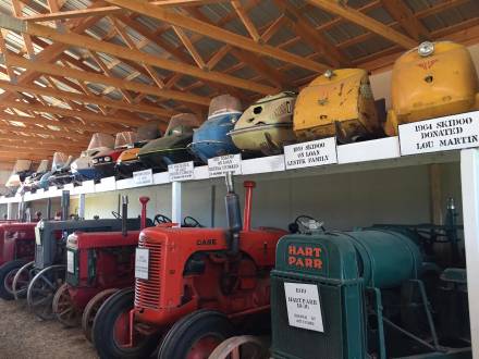 Tractor Shed with Snowmobile Display