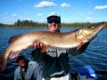Monster pike caught at Gangler's North Seal River Lodge