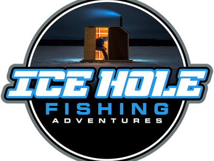 Ice Hole Fishing Logo