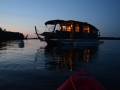Houseboat at dusk