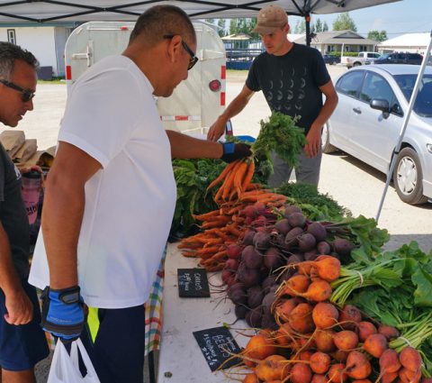 Mercado agrícola de Le Marche St. Malo