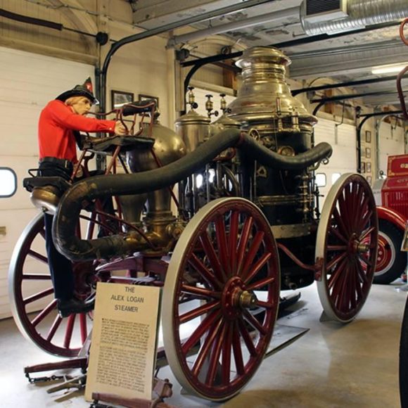 Fire Fighters Museum of Winnipeg old fashioned carriage