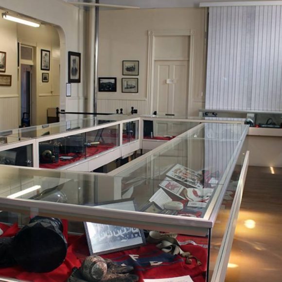 Fire Fighters Museum of Winnipeg display case