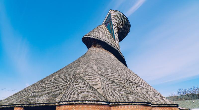 Exterior of Precious Blood Parish, showcasing its architectural beauty and historical significance in Manitoba.