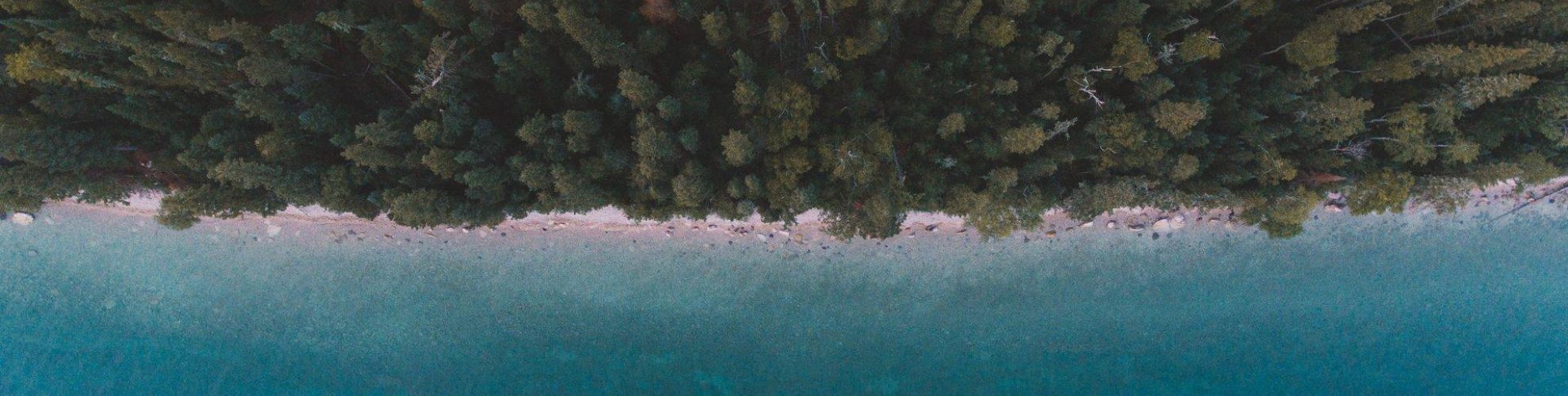 Vista aérea del Parque Provincial del Lago Clearwater