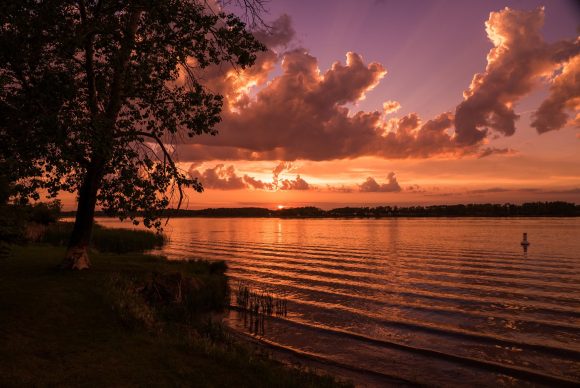 Puesta de sol en el Parque Provincial de Stephenfield