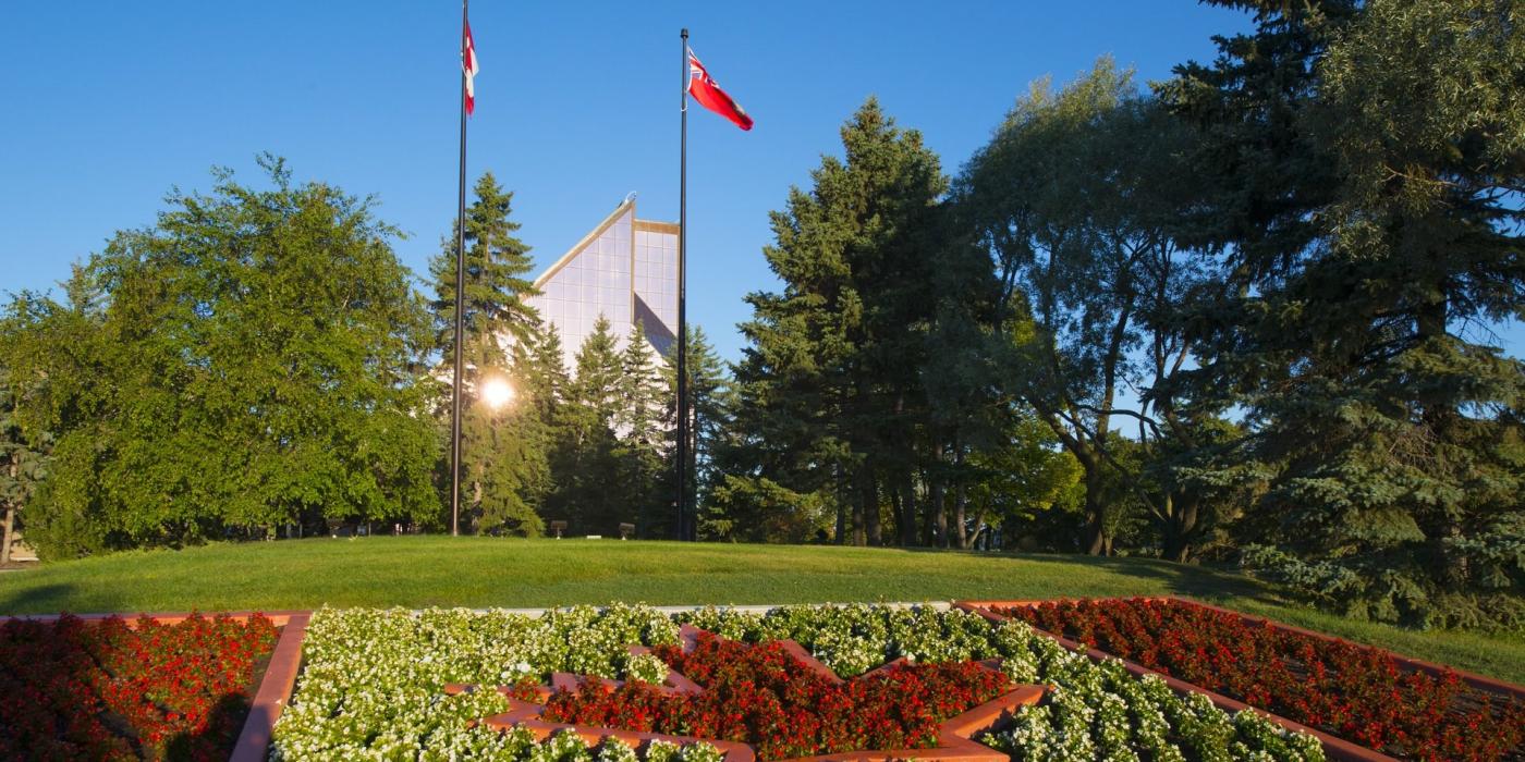 Maple leaf garden at The Mint in Winnipeg