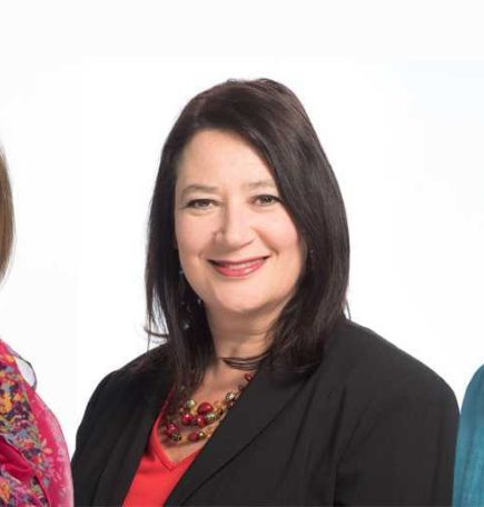 Equipo de comercio de viajes, reuniones, convenciones e incentivos: Cindy Perret, Melanie Swenarchuk, Michel Lariviere