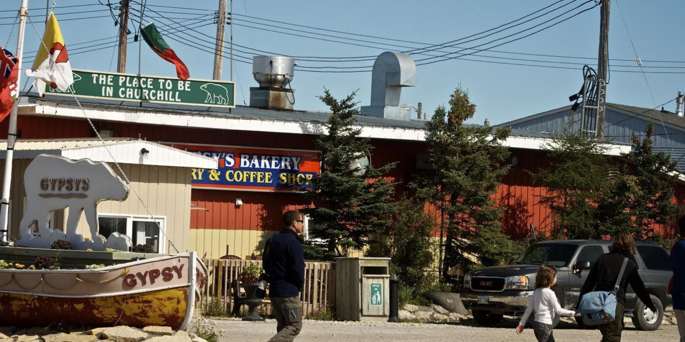 Calle principal de la ciudad de Churchill.