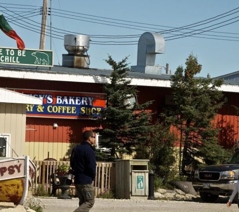 Hauptstraße in der Stadt Churchill.