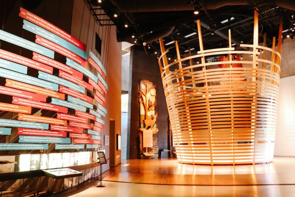 Kanadisches Museum für Menschenrechte Galerie "Indigene Perspektiven" 360-Grad-Korbtheater