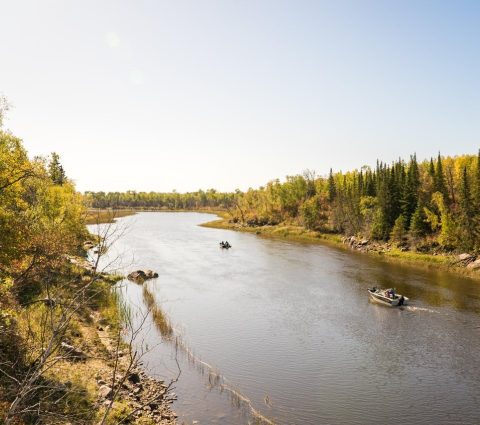 A view at Nutimik Bridge in the fall