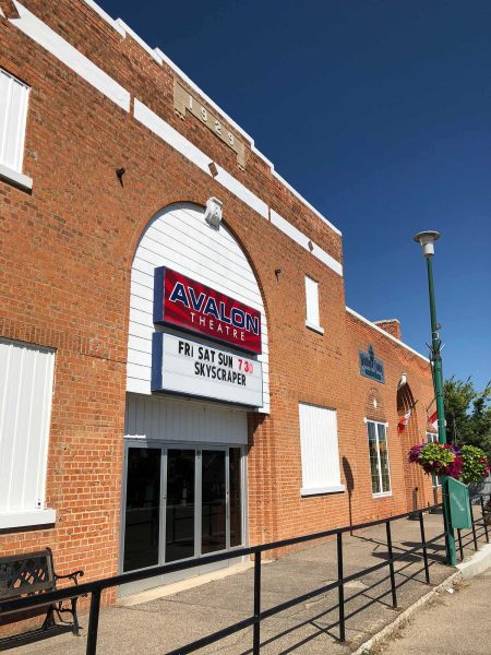 Exterior view of the Avalon Theatre in Souris.