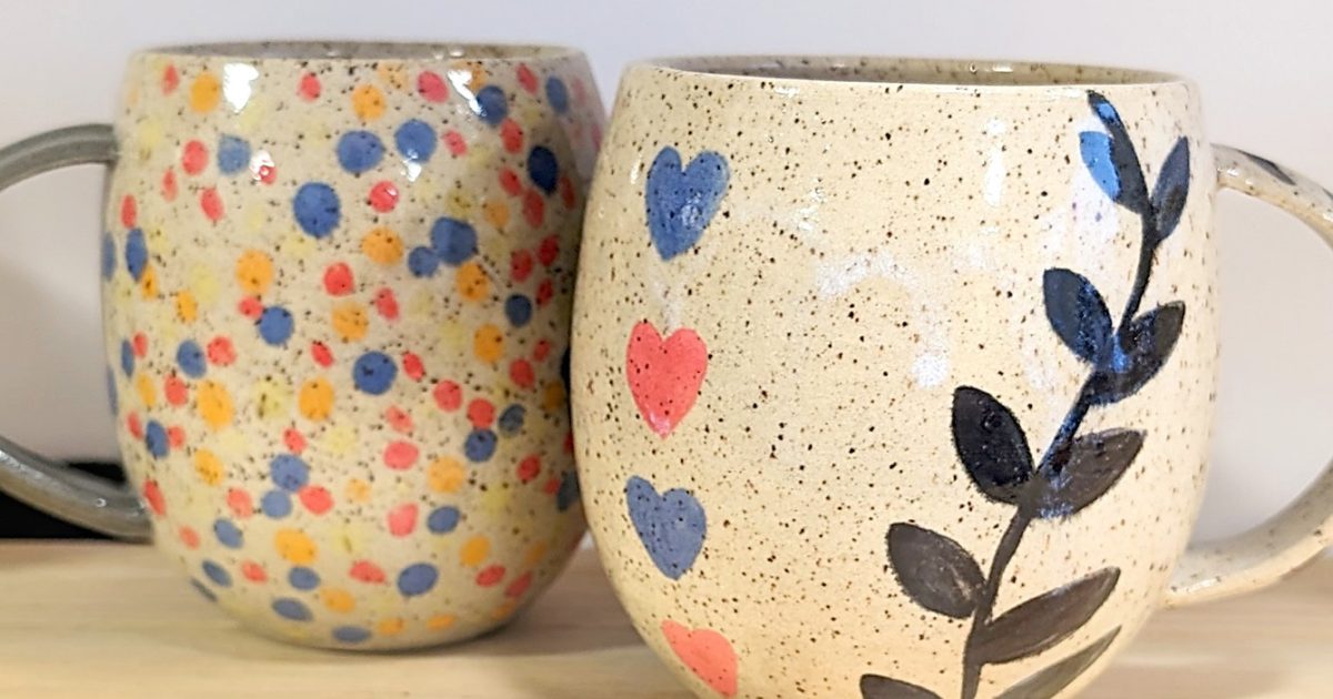Valentines Pottery Paint Session with Jillian Saro Ceramics