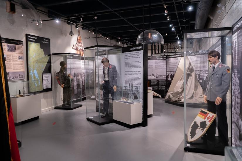 An interior view of an exhibit room at the RCA Museum .