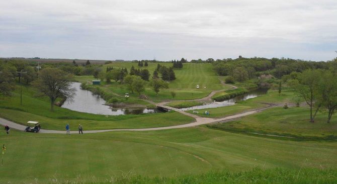 View of the beautiful fairways at Souris-Glenwood Community Golf Course.
